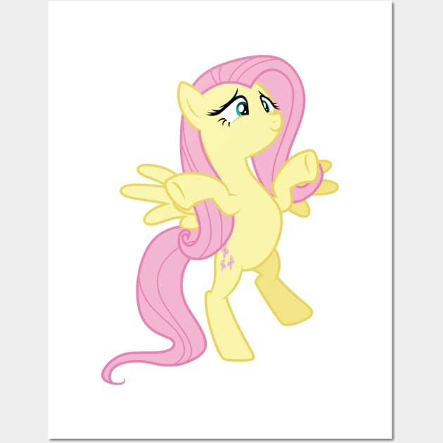 Rearing Fluttershy Wall Art by CloudyGlow